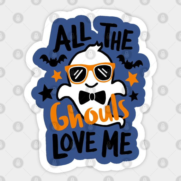 All the Ghouls Love Me Sticker by FanSwagUnltd
